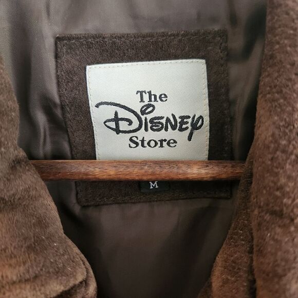 Disney Pooh Leather Suede Vintage Zip Front Jacket Size Medium - Picture 4 of 8